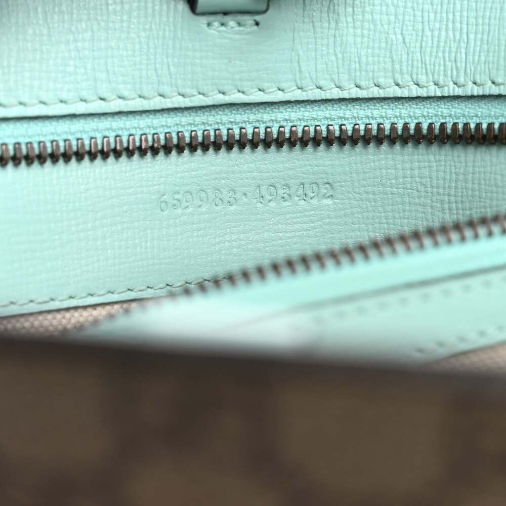 Gg Supreme Textured Dollar Calfskin Web #223760G16B - Picture 7 of 11